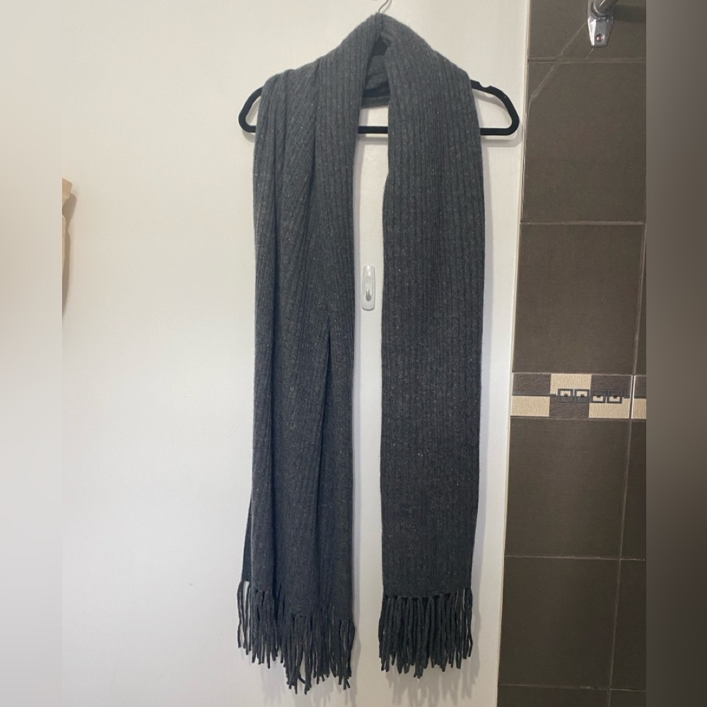 Halogen Grey 100% Cashmere Scarf